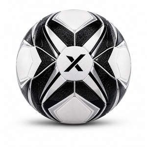 Ballons de football X Custom X Premium Design |   Blanc Noir |   Logo X |   Fabricant OEM ODM |   Design haut de gamme |   Qualité supérieure | Durable - Product Image 1