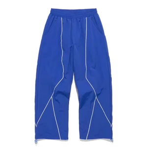 Ensemble de survêtement de football léger imprimé délavé à l'acide, coupe-vent vintage, veste et pantalon de survêtement, ensemble sportif rétro 2 pièces pour homme - Product Image 3