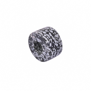 ลูกปัดหินออบซิเดียนทรงกลม 14x8x5 มม. สีดำ พลอยธรรมชาติ 12 กะรัต สำหรับทำเครื่องประดับ - Product Image 3