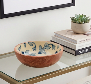 Custom Printed Amazing Mango Acacia Wood Salad <b>Bowl</b> Classic Design Food Safe and Disposable Kitchen Item - Product Image 5