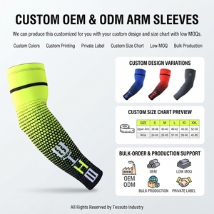 Manchons de cyclisme personnalisés, protection UV, manchons de compression sportifs respirants, logo personnalisé, OEM ODM, faible MOQ, fabricant - Product Image 2