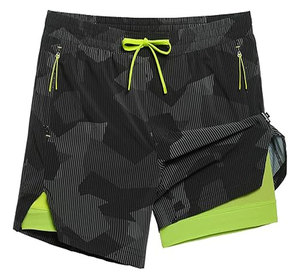 Men's Solid Color Block <b>Board</b> Shorts Side Stripe Drawstring Closure Quick Dry Eco-Friendly Breathable Spandex/Cotton Vintage - Product Image 3