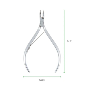 D-18 (à mâchoires pleines) Pince à cuticules en acier inoxydable poli miroir, à double tranchant, à ressort unique - Product Image 5