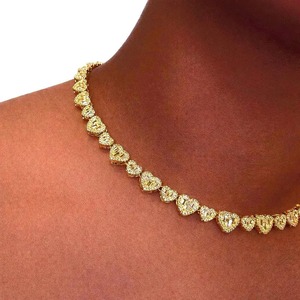 Collares de cadena cubana de plata de ley 925 con diamantes, los más vendidos, para uso diario y estilo informal, a buen precio. - Product Image 2