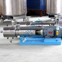 Homogénéisateur mélangeur à pompe à cisaillement élevé à trois étages avec raccord à bride pour le traitement des liquides et le mélange industriel