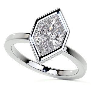 Esculpido Radiance Marquesa Forma Moissanite Diamante Solitario Anillo Elegante Compromiso Boda y Regalo - Product Image 4