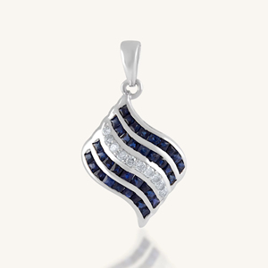 จี้เพชรและทับทิมเงินแท้ 92.5 KLSP-50284 - Product Image 4