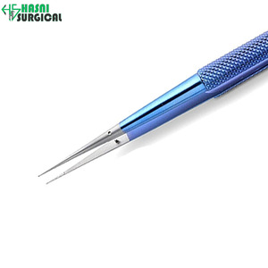 <b>Titanium</b> Micro Forceps 21cm Straight 0.4mm Tip Surgical Instrument - Product Image 6