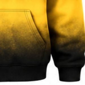 Sudadera con Capucha Oversize para Mujer, Estilo Tie-Dye, Color Negro y Dorado, Personalizada con Letras Griegas de la Hermandad Sigma Gamma Rho, Sudadera Informal de Felpa - Product Image 5