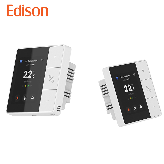 Three-In-One Digital Display Touch TFT Screen Thermostat for HVAC Systems Air Conditioning Floor Heating Fresh Thermostat