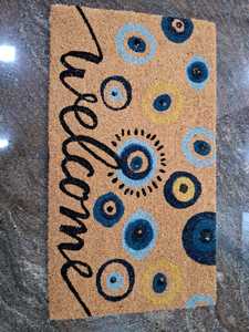 Fournisseur en gros entrepôt USA Canada Tapis de porte extérieur en coco coir et PVC tufté - Product Image 3