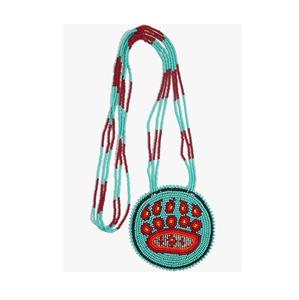 Ensemble collier et boucles d'oreilles élégants ethniques multicolores à maillons et perles pour femmes, idéal pour les soirées - Product Image 2