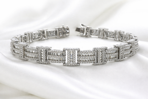 Premium Hip Hop Iced Out Diamond Chain <b>Bracelet</b> 10KT 14KT Gold VS1 VS2 H-I Color Heavy Luxury Statement Jewelry <b>Bracelet</b> - Product Image 6