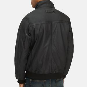 Veste en cuir pour homme de qualité supérieure, service OEM, prix de gros, veste en cuir véritable à fermeture éclair, best-seller - Product Image 4