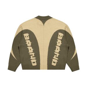 Men's Oversized Jacquard Crewneck Cotton Sweater Custom Logo <b>Winter</b> Streetwear Knit Pullover Wholesale Anti-Shrink Feature Solid - Product Image 5