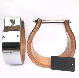 Equipo Ecuestre Veterinario, Estribos de Aluminio Antideslizantes de Alta Calidad, Protección para Tobillos, Par de Estribos para Caballos Western, Logotipo Personalizado - Product Image 3