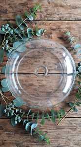 Modern Clear Round <b>Glass</b> Tabletop <b>Vase</b> Natural Wedding and Holiday Decor - Product Image 4
