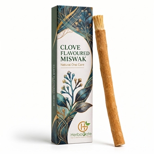 Miswak con Sabor a Clavo, Palillo de Madera Natural para el Cuidado Bucal con Sabor a Clavo para la Limpieza Diaria de los Dientes, Encías Saludables y Duraderas - Product Image 1