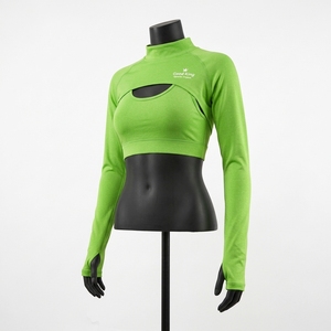 Bolero elegante de manga larga para mujer, estilo cubrebretón, con frente abierto y corte recortado. - Product Image 4