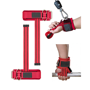 Sangle de musculation en néoprène avec anneau en D, support de poignet robuste, épaisse, confortable, ajustement sécurisé, prise en main améliorée, pour l'entraînement en salle de sport - Product Image 1