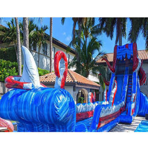 Tobogán de Agua Inflable <span class=keywords><strong>Grande</strong></span>, Tobogán Acuático Inflable para Niños y Adultos - Product Image 4