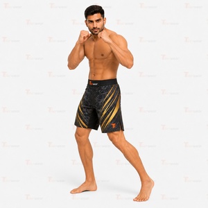 กางเกงชกมวย MMA ระดับมืออาชีพ 180 GSM โพลีเอสเตอร์ผสมสแปนเด็กซ์ น้ำหนักเบา ระบายอากาศได้ดี เหมาะสำหรับฝึกซ้อมมวยไทยและมวยสากล แบบซับลิเมชั่น - Product Image 3