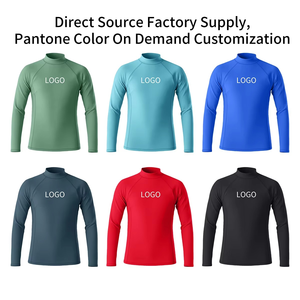 <b>Printed</b> Logo Long Sleeve Rash Guard Quick Dry UV Protection Compression Shirt for <b>Surf</b> Swim Tops Gym Tight Wear - Product Image 3