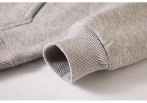 Sweat-shirt à capuche uni personnalisé pour l'hiver, en coton épais et doux, unisexe, coupe oversize, pour le streetwear, ODM - Product Image 2