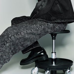 Nouveau Jean Baggy Homme 2026 Streetwear, Design Logo Personnalisé, Coupe Ample Jambe Large, Denim Taille Mi-Haute, Tricoté Effet Vieilli, Style High Street, 100% Coton - Product Image 2