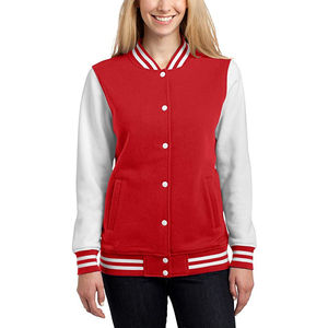Chaqueta Varsity para Mujer, Tejida, Transpirable, Cómoda, de Alta Calidad, Diseño Personalizable, Abrigo Cálido de Invierno, Venta al Por Mayor - Product Image 2