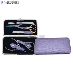 Ensemble de soins des ongles professionnel tout-en-un pour hommes et femmes, kit de manucure et pédicure en acier inoxydable, étui noir professionnel - Product Image 4