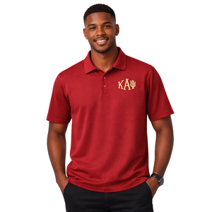 Polo Kappa Alpha Psi DriFit Diamond a 3 Lettere, Abbigliamento per Fraternità Greca con Vestibilità Atletica, Traspirante e ad Alte Prestazioni - Product Image 1