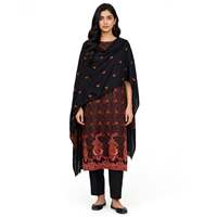 Salwar Kameez traditionnel en laine pour femmes, avec châle brodé, tenue décontractée indienne et pakistanaise, couture sur mesure, coupe classique, Inde et Pakistan
