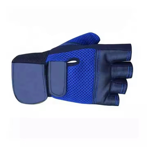 Gants d'entraînement Geo Brothers Company - Gants élégants à demi-doigts avec support pour le poignet, légers, respirants, en vinyle pour hommes, pour la musculation - Product Image 4
