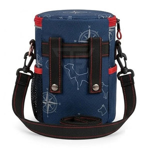 Sac à friandises pour dressage de chiens avec sangle réglable, poche zippée et porte-sac à déjections pour la promenade et la formation caninales - Product Image 3