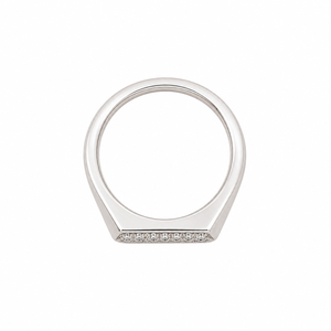 925 Sterling Silver <b>Mens</b> Diamond Double Row Bar <b>Ring</b> Geometric Minimalist Design High Polish Finish Wedding Party Daily Wear Gif - Product Image 4