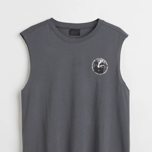 Wholesale Custom Cotton Stringer Gym Vest Fitness <b>Singlet</b> Workout Muscle Bodybuilding <b>Men's</b> Tank Top Graphic Print Knitted - Product Image 3