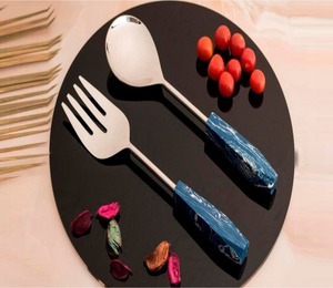 Luxury Hospitality <b>Salad</b> Server Set Stylish Stainless Steel Serving <b>Tools</b> for Fine Dining - Product Image 1