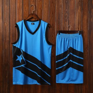 Ensemble de maillot de basketball personnalisable imprimé par transfert thermique, débardeur unisexe sans manches en maille avec imprimé drapeau et short à taille élastique - Product Image 5