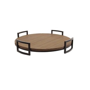 Bandeja de Servir Hecha a Mano de Madera para Desayuno, Café, Té, Bocadillos, Comida, Cocina, Comedor y Decoración de Mesa - Product Image 3