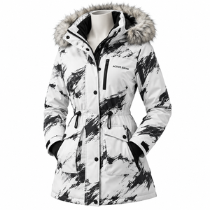 Abrigo Acolchado de Invierno para Mujer, Abrigo Cálido con Capucha y Relleno de Algodón, Chaqueta Deportiva Informal de Talla Grande, Venta al por Mayor - Product Image 4