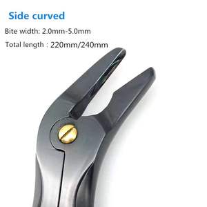 เครื่องมือตัดกระดูกแบบสองทิศทาง Stille รุ่น Bone Rongeur แบบตรงและโค้ง ขนาด 22 ซม., 24 ซม. เคลือบสีดำ สำหรับศัลยกรรมกระดูก โดย Surgiright Instrument - Product Image 4