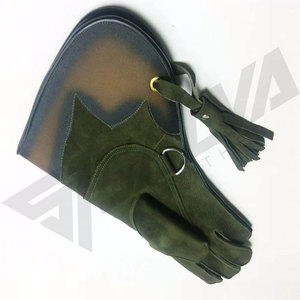 Gants d'entraînement de fauconnerie de qualité supérieure, compatibles écran tactile, sûrs pour le sport, meilleur équipement de chasse, prix abordable, en cuir, faible MOQ - Product Image 2