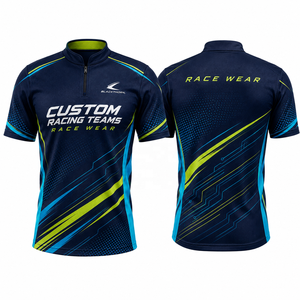 Polo de course pour équipe, 100 % polyester, impression par sublimation intégrale, vêtements de sport, polos de course, polo de Formule 1, polo de course personnalisé - Product Image 6