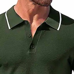 Camiseta Polo Personalizada al por Mayor para Hombre, Tela de Algodón Suave, Camisetas Polo Lisas para Vacaciones, Combinación de Colores, Cargado por Dress Sports - Product Image 2