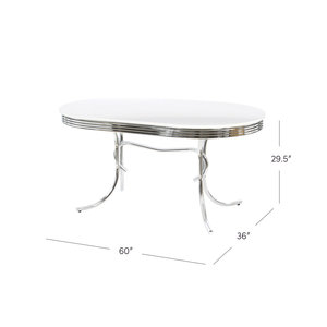Offre Spéciale : Ensemble de Salle à Manger Moderne et Écologique en Métal, Style Américain, Table et Chaises Durables pour Restaurant - Product Image 4