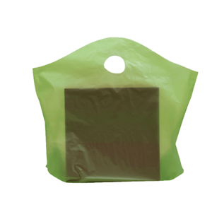 Sacs de livraison de nourriture en plastique LDPE recyclable à l'épreuve de la falsification, imprimés à l'écran, avec poignée en forme de gilet, sac de restaurant - Product Image 1