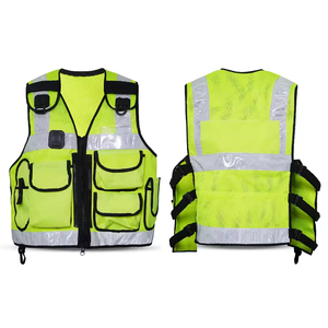 Gilet de sécurité 100 % polyester de qualité supérieure pour adultes, imperméable, respirant, logo personnalisable, nouveau style, vente en gros, meilleur design - Product Image 6