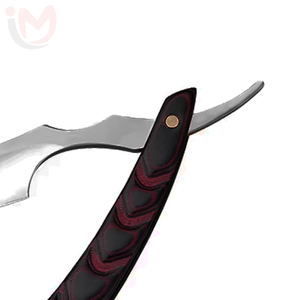 Navaja de Afeitar Manual de Acero Inoxidable con Diseño Personalizado y Logotipo, con Mango de Madera Plegable para Uso Facial - Product Image 4