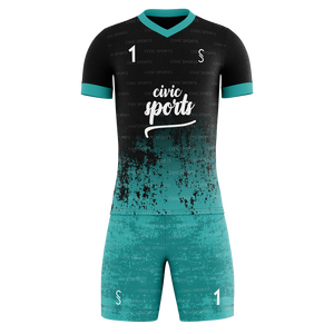 Uniforme de Fútbol Personalizado para Clubes, Transpirable, de Secado Rápido, Cómodo, Unisex, para Adultos, Diseño de Color Personalizado, 100% Poliéster - Product Image 1